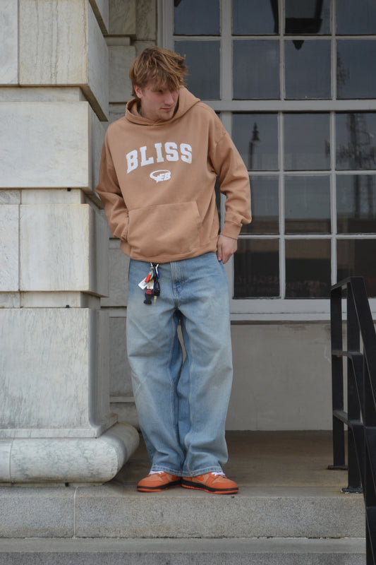 Varsity Lightweight Hoodie (Beige)