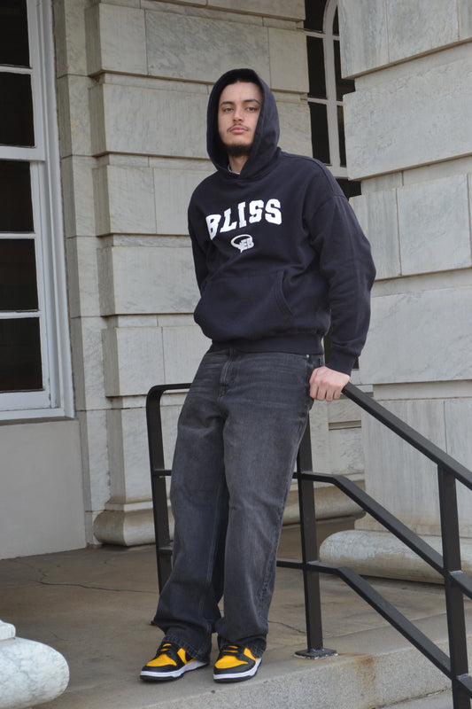 Varsity Lightweight Hoodie (Black)